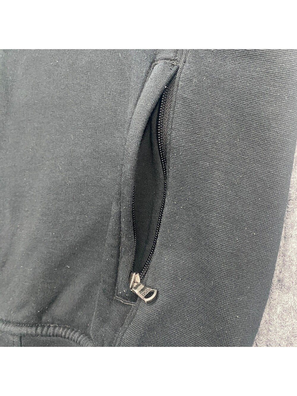 Vintage Polo Ralph Lauren Full Zip Track Jacket Mens M Black White Oreo Stripe - Picture 9 of 10